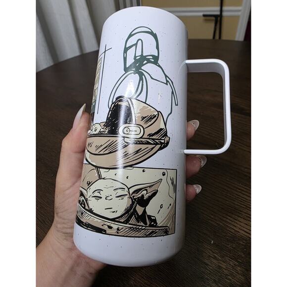 Star Wars Mandalorian Stainless Steel Mug Disney Steel Travel Mug 16 oz Comic - Picture 14 of 16